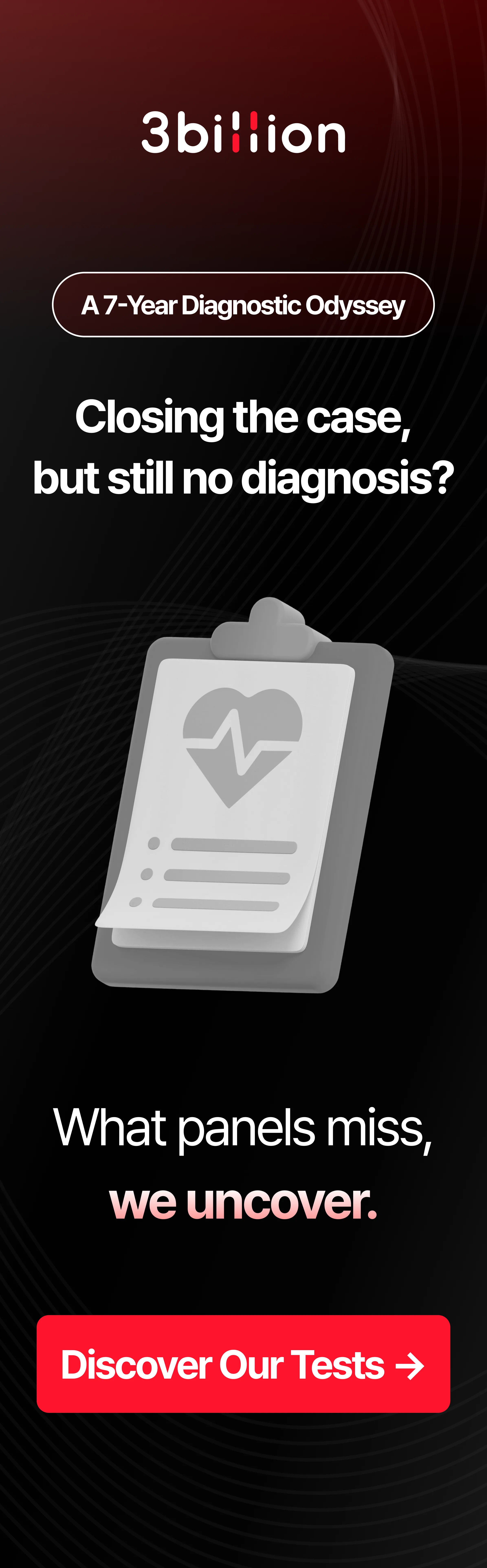 Discover 3billion Genetic Tests